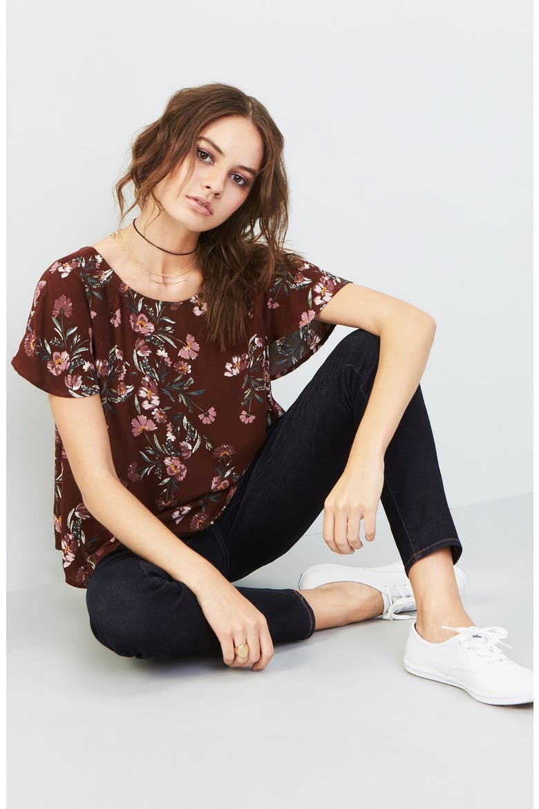 'Sarah' Skinny Jeans, Alternate, color, MELROSE