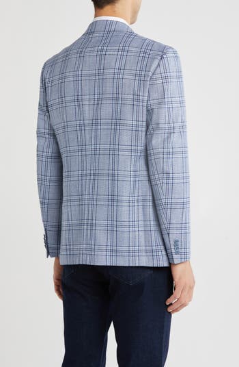 Plaid Notch Lapel Blazer