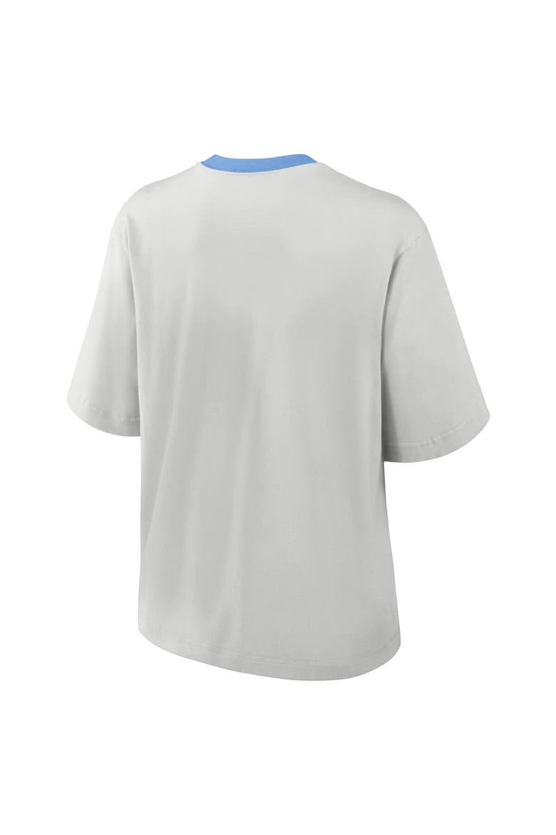 Women's Nike Gray North Carolina Tar Heels Legacy Arch Script Boxy T-Shirt, Alternate, color, Gray
