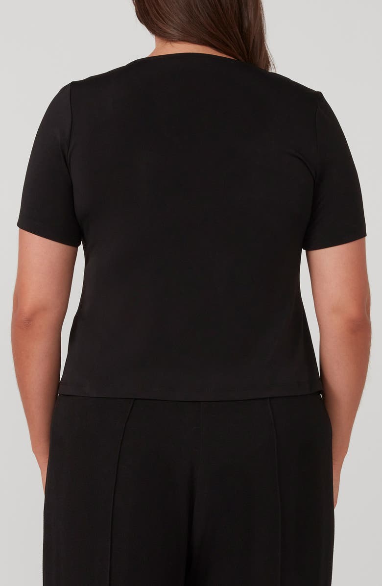 Estelle Xander Sweetheart Neck Top, Alternate, color, Black