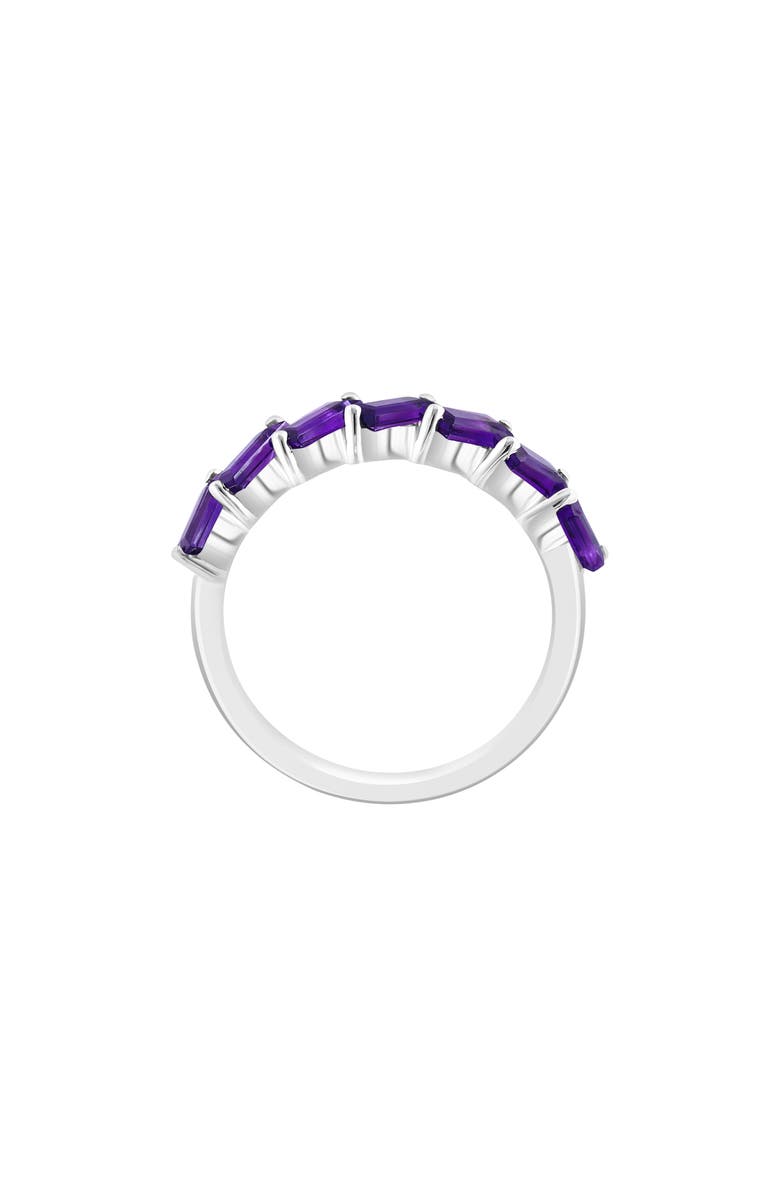 EFFY Purple Amethyst Baguette Stacking Ring, Alternate, color, Purple