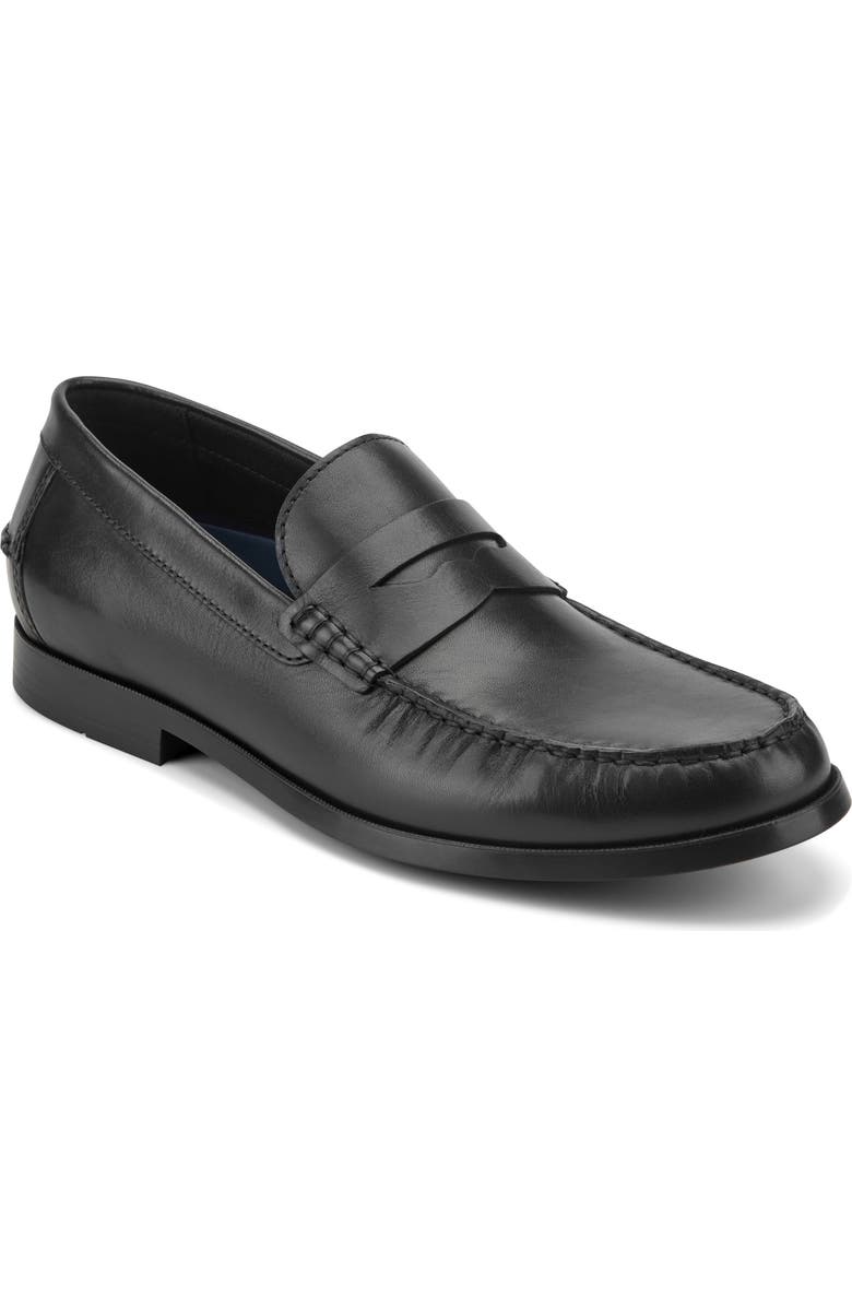 Rockport Willcox Penny Loafer, Main, color, Black