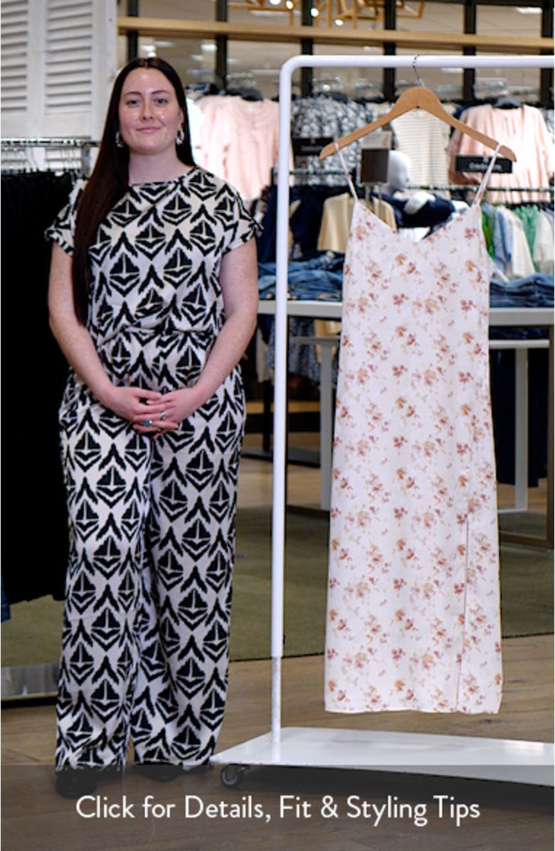 Elysian Floral Print Midi Dress, sales video thumbnail