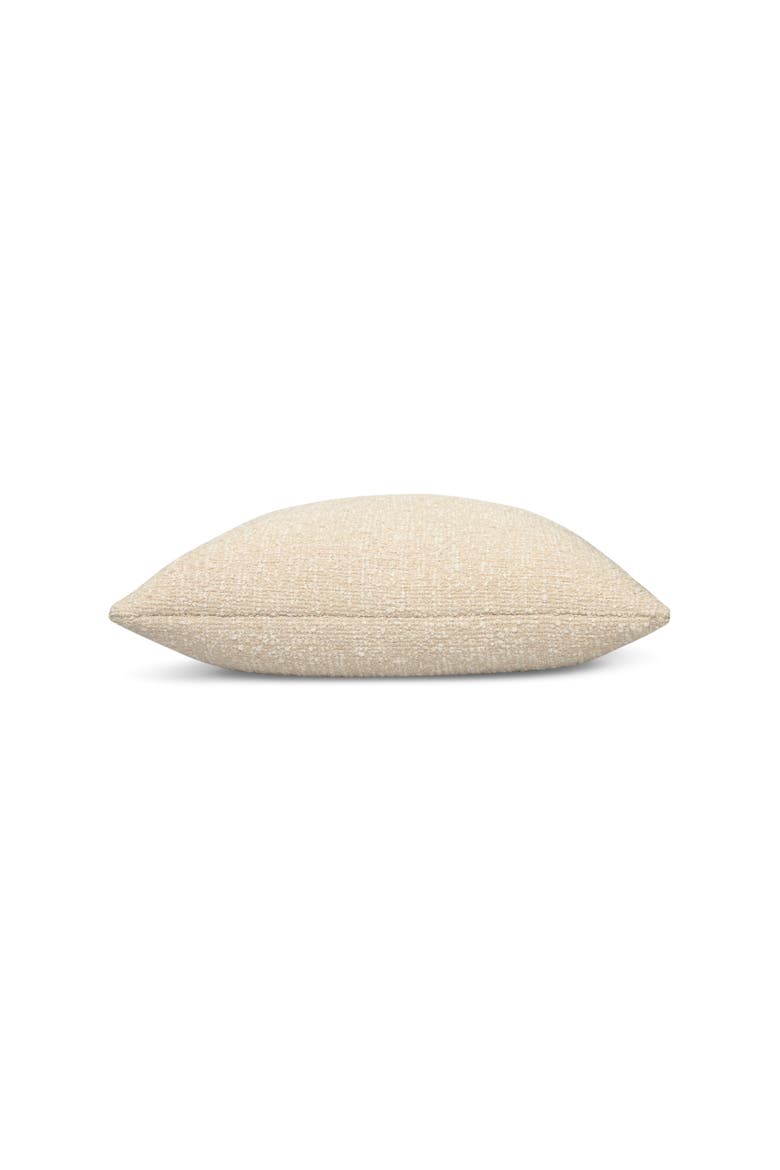 Alto Textured Boucle Indoor & Outdoor Woven Accent Pillow & Insert, Alternate, color, Crema