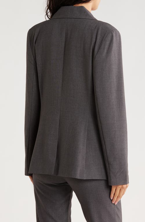 Leith Tailored Double Breasted Blazer In Gray