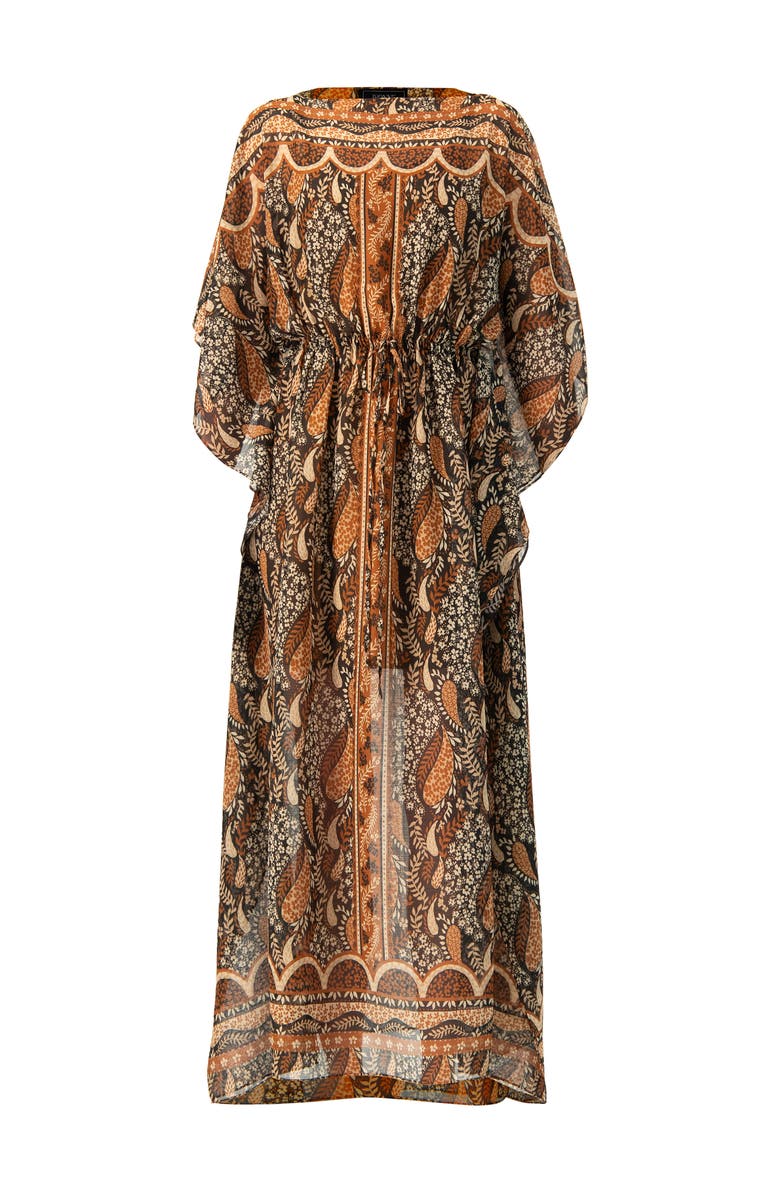 IVONNE Long Batwing Sleeve Dress, Alternate, color, Brown