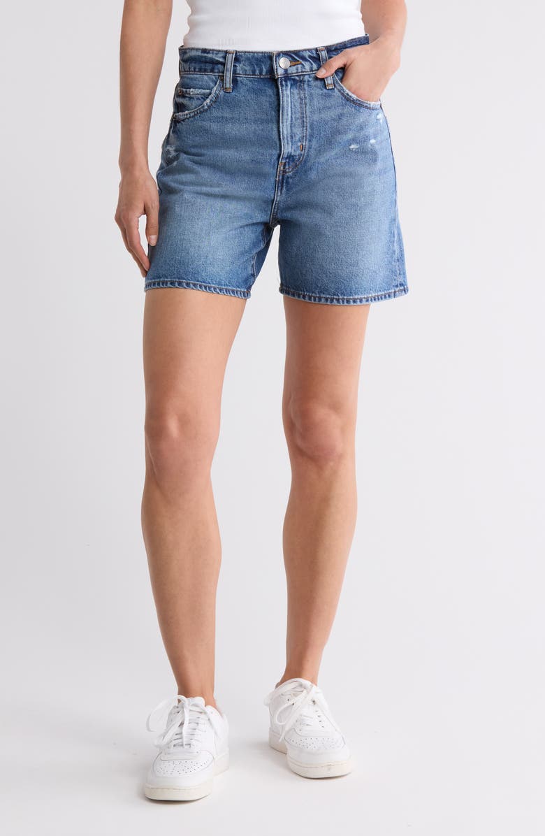 FRAME Easy Distressed Shorts, Main, color, Rumors