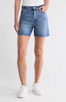 FRAME Easy Distressed Shorts