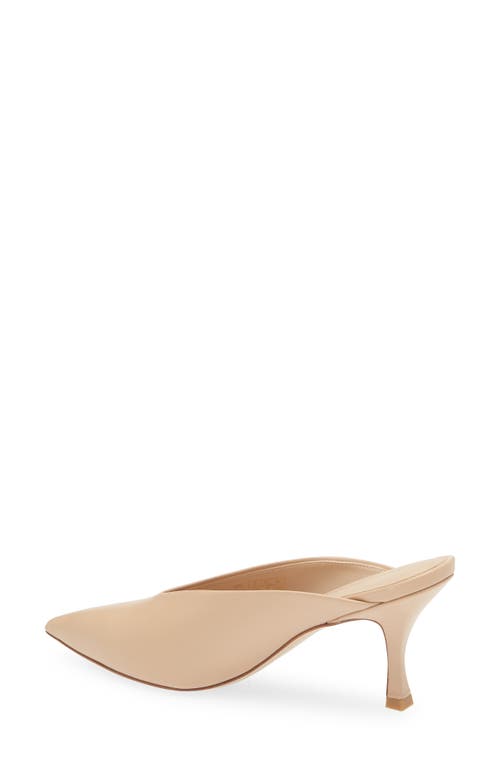 Stuart Weitzman Lula Pointed Toe Pump In Golden Beige