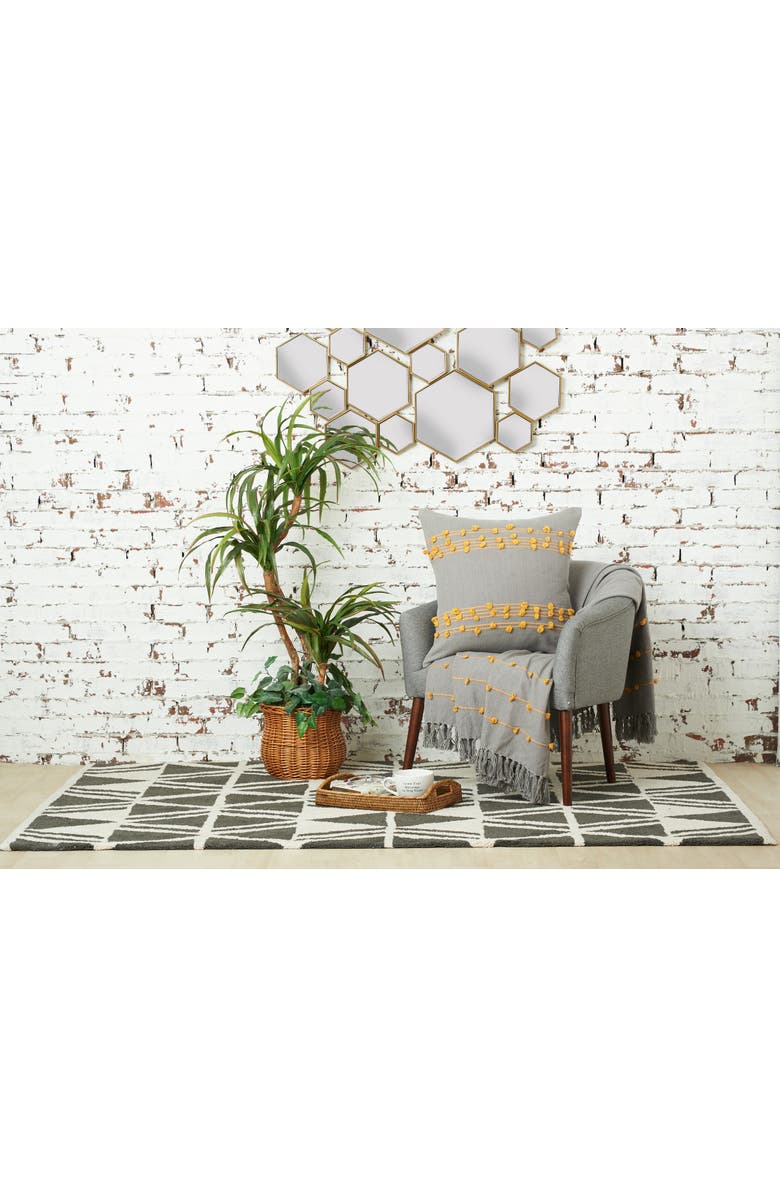 carol & frank Tabb Boulder Ochre 50" x 60" Throw Blanket, Alternate, color, Grey