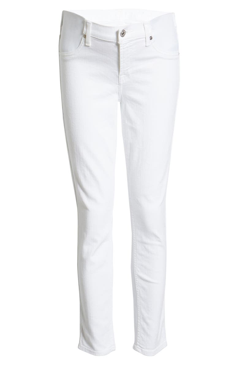 7 For All Mankind The Ankle Skinny Maternity Jeans, Alternate, color,