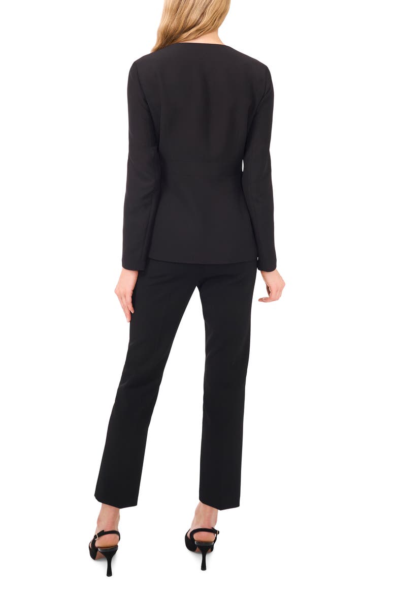 Georgia Shaped Button-Up Shirt, Alternate, color, RICH BLACK