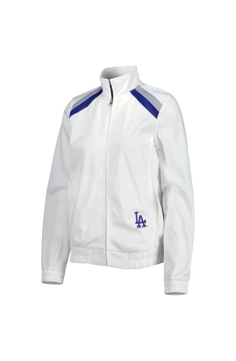 G-III 4HER BY CARL BANKS Women's G-III 4Her by Carl Banks White Los Angeles Dodgers Red Flag Full-Zip Track Jacket, Alternate, color, White