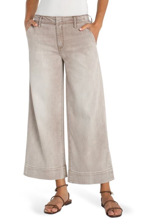 Crop Wide Leg Jeans (Regular & Petite)