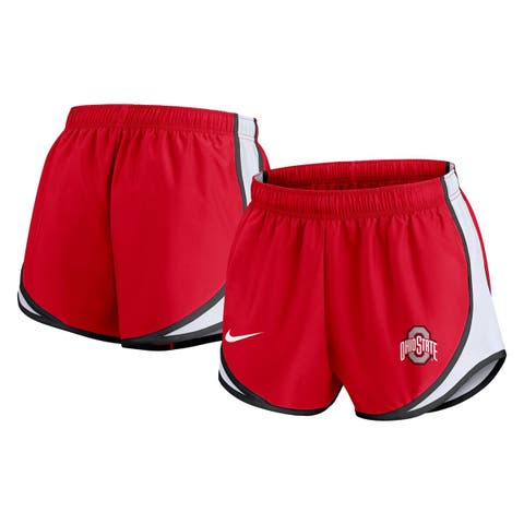 Women's Nike Red Ohio State Buckeyes Spring Break Tempo Performance Shorts