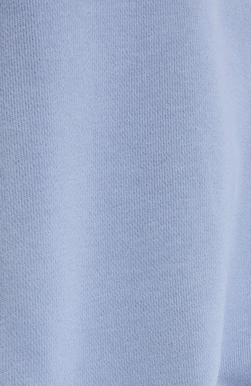 New Balance Coastal Fleece Oversize Crop Crewneck Sweatshirt In Blue