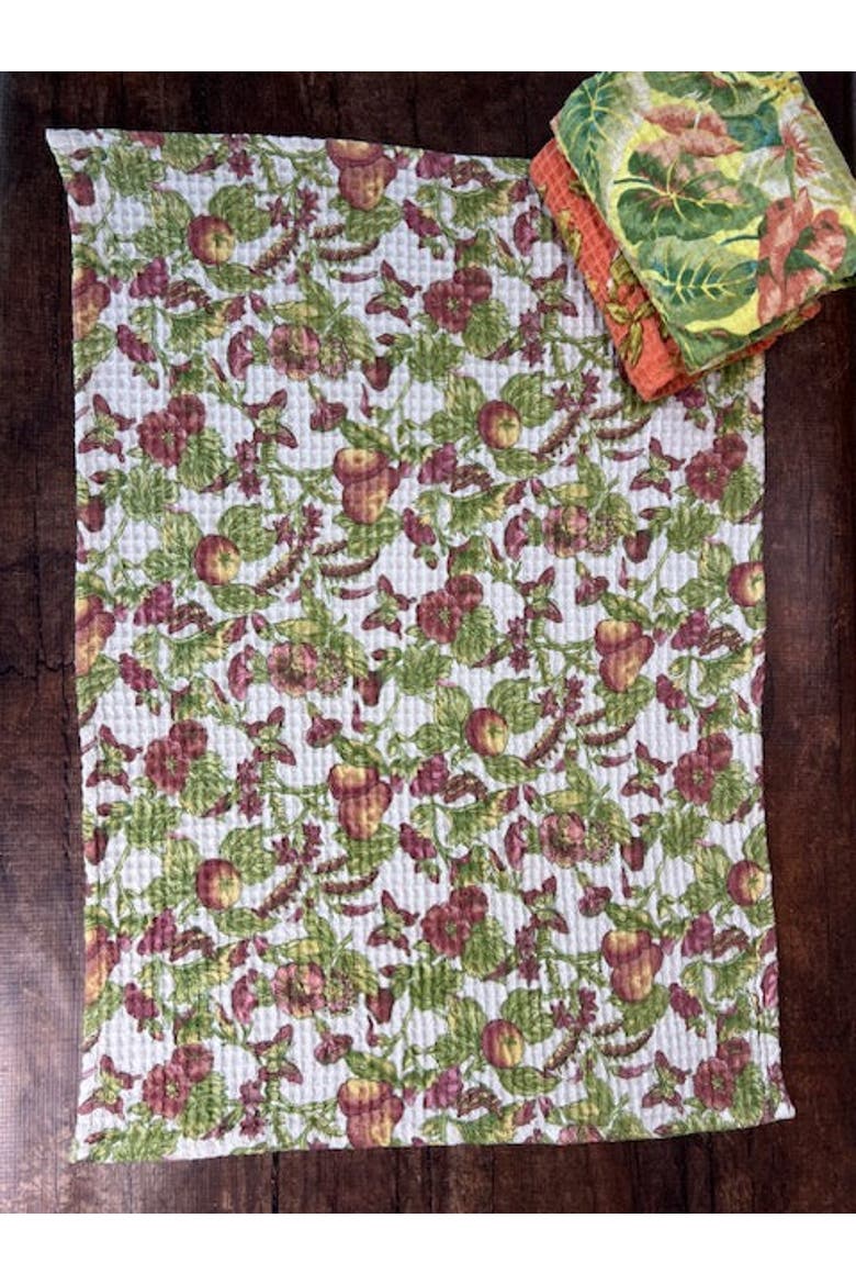 Greenhouse Patchwork Tea Towel Bundle, Set of 3, Alternate, color, Green