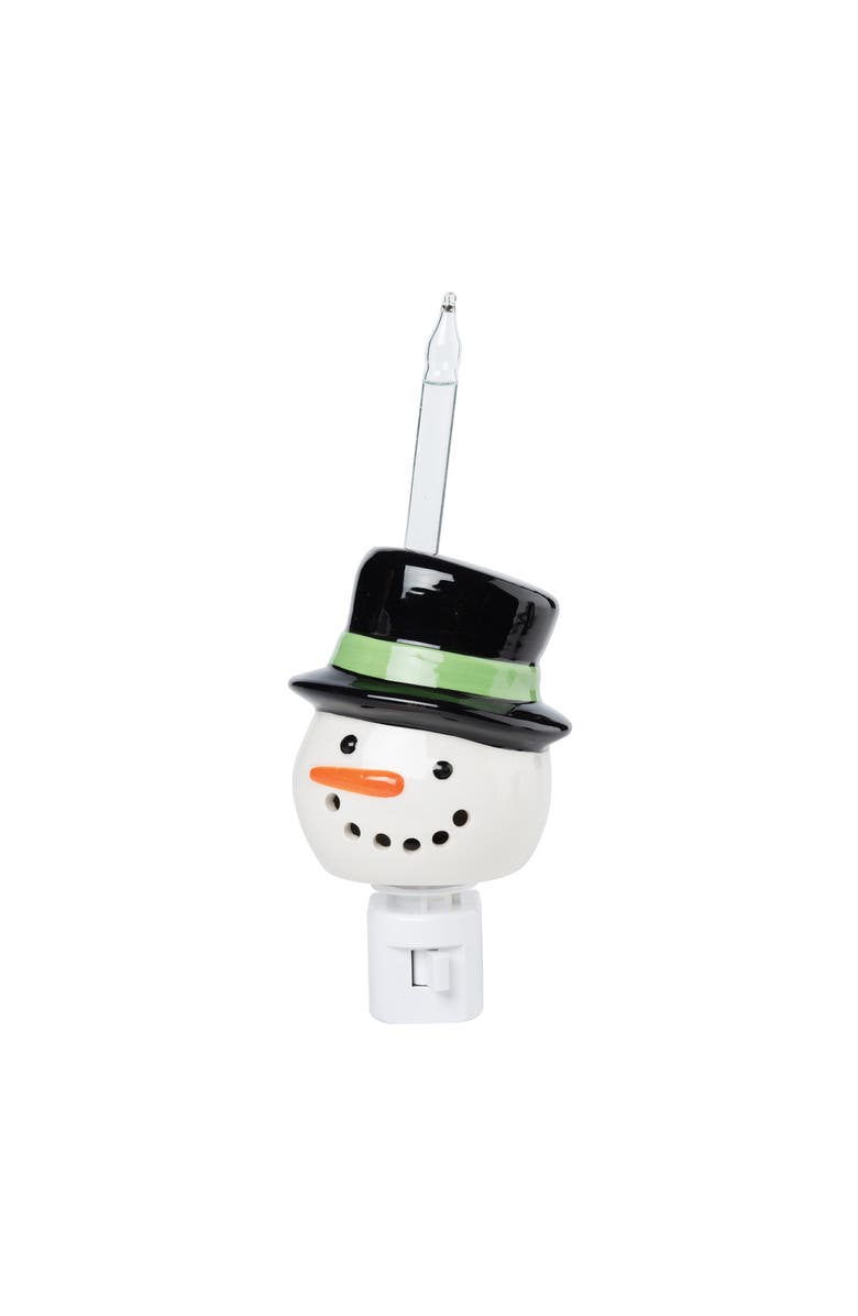Gallerie II Snowman Bubble Plug In Night Light w/ Switch, Main, color, White