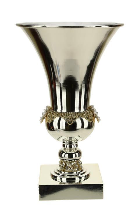 Jeweled Pedestal Urn