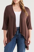 24seven Comfort Apparel Open Front Cardigan