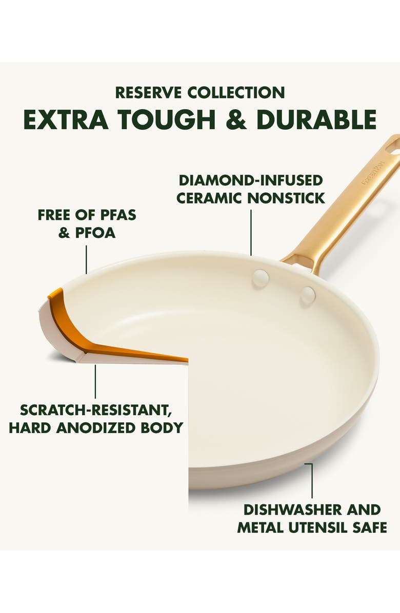 GreenPan Reserve Set of 3 Ceramic Nonstick Frying Pans, Alternate, color,