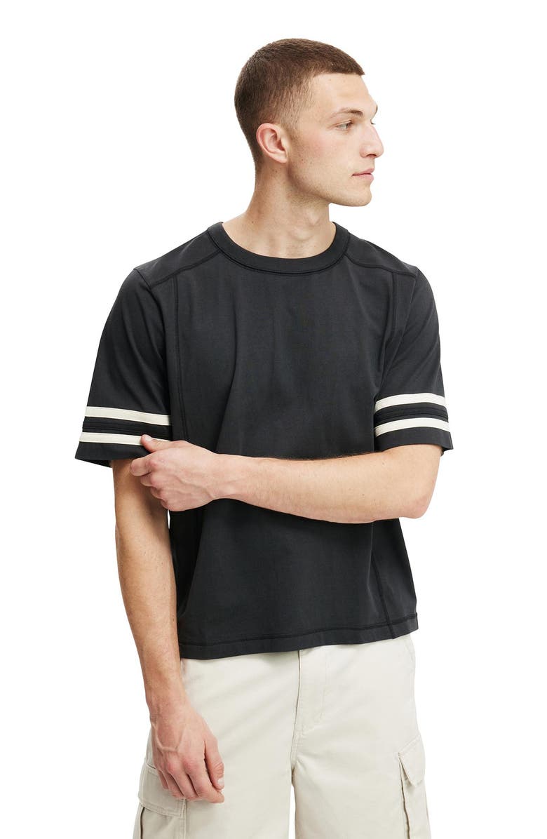 Cotton On Men's Cropped Fit Panel T-Shirt, Main, color,