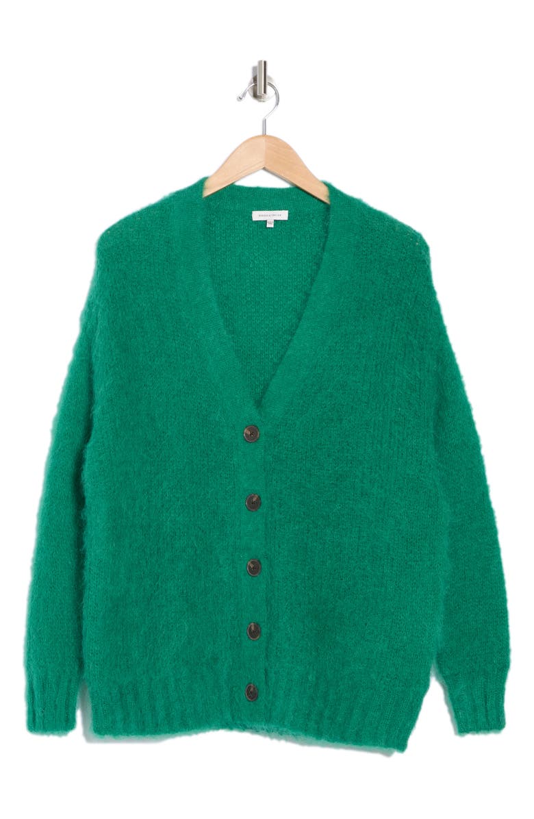 Rebecca Taylor Brushed Mohair Blend Cardigan, Alternate, color, 
