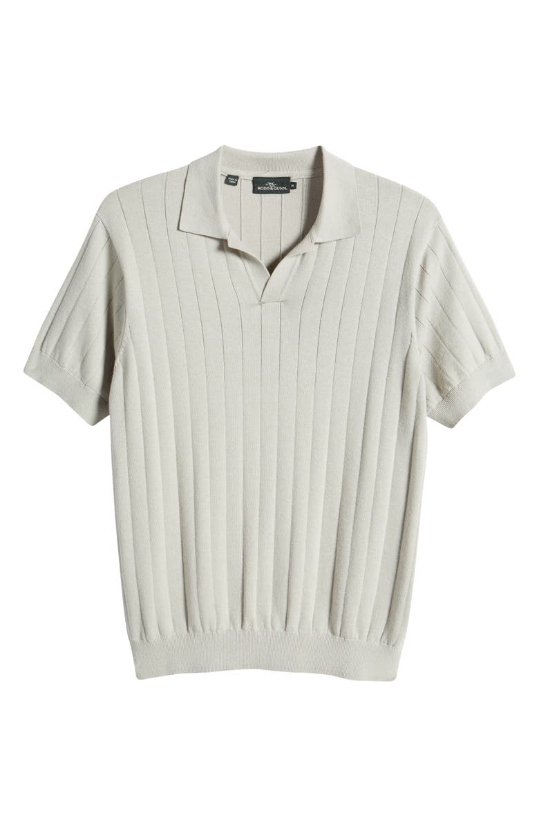 Rodd & Gunn Frey's Crescent Rib Cotton Sweater Polo, Alternate, color, Stone