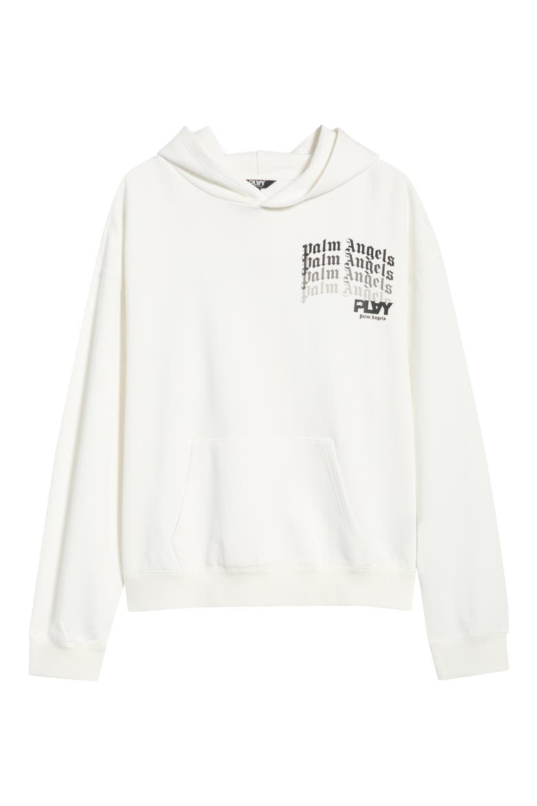 Logo Print Hoodie, Main, color, WHITE