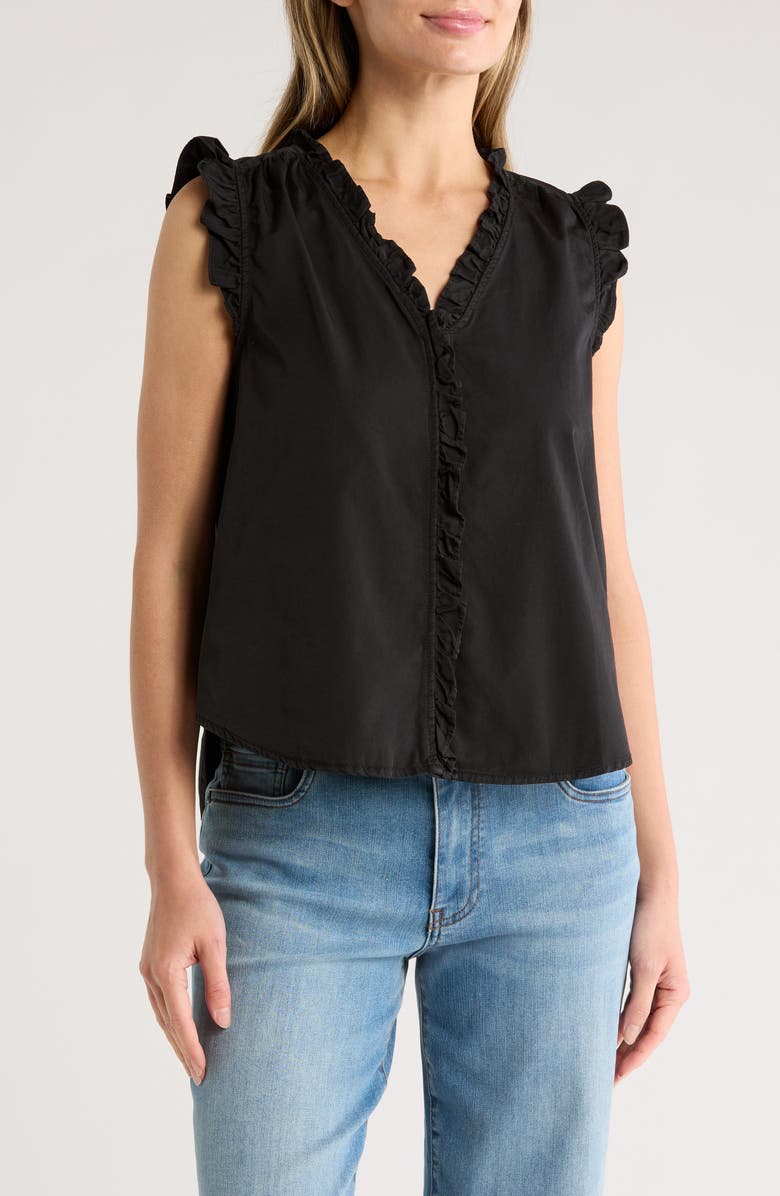 Daniel Rainn Ruffle Button-Up Top, Main, color, 