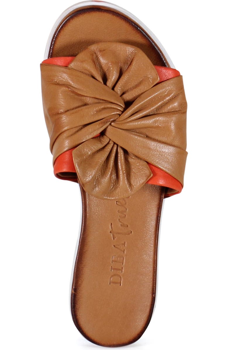 Diba True PROD IGEE Leather Flat Sandal, Alternate, color, Coconut/Coral