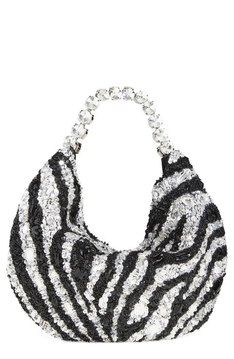 Zebra Stripe Hobo Bag