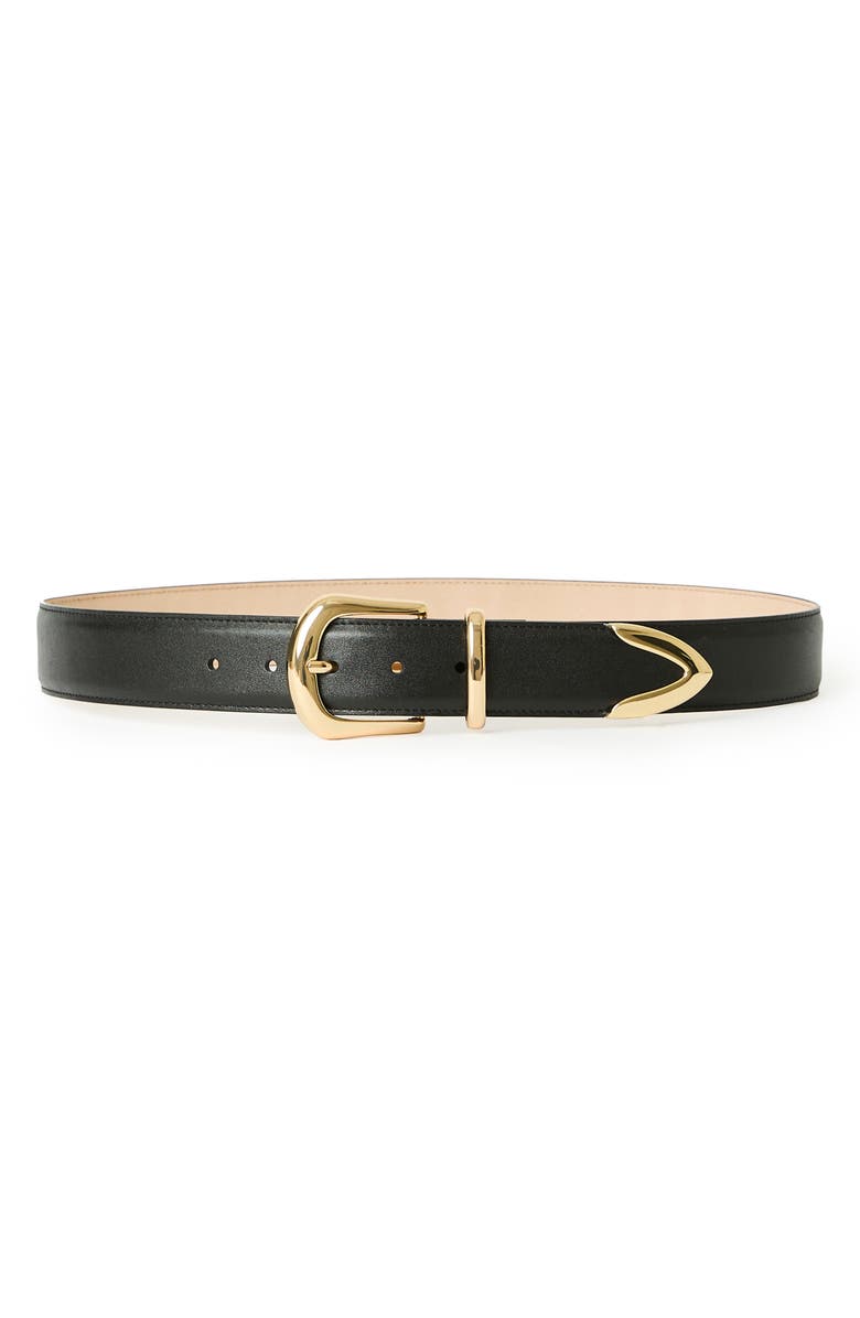 B-Low the Belt Marc Leather Belt, Main, color, Black Gold