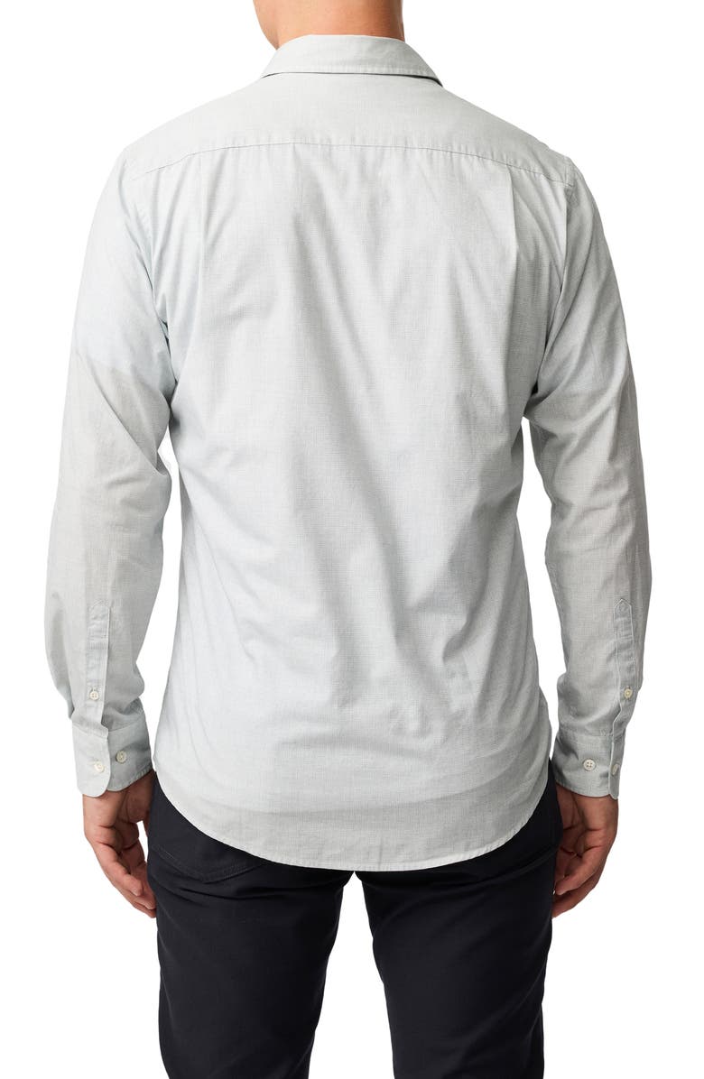 Rodd & Gunn Mount Riley Sports Fit Microprint Cotton Button-Up Shirt, Alternate, color, Pistachio