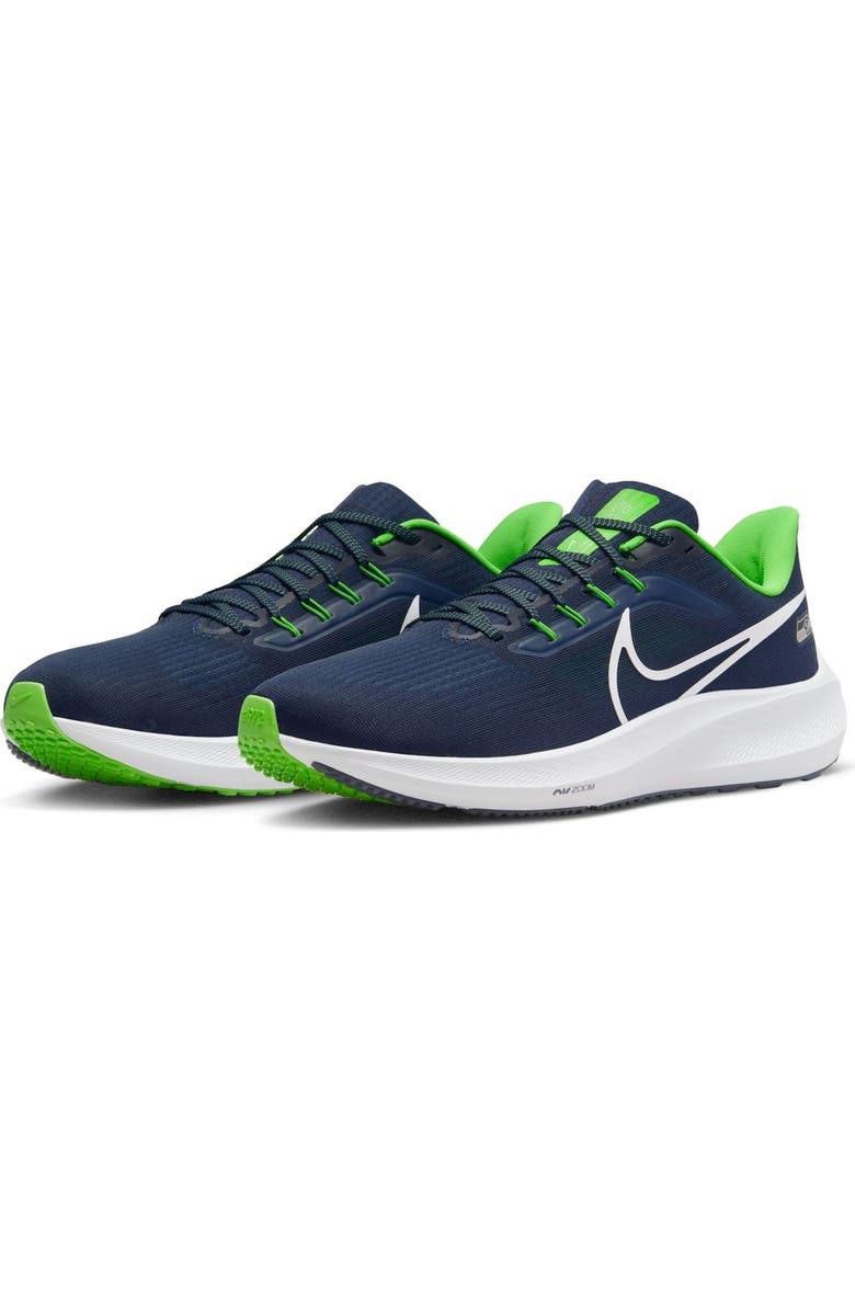 Nike Unisex Nike College Navy Seattle Seahawks Zoom Pegasus 39 Running Shoe, Alternate, color,
