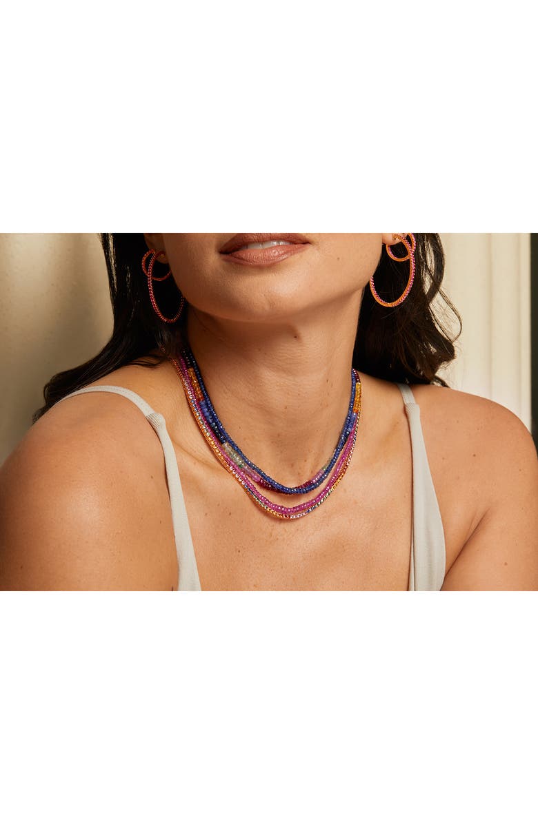 Bony Levy El Mar Sapphire Beaded Necklace, Alternate, color,