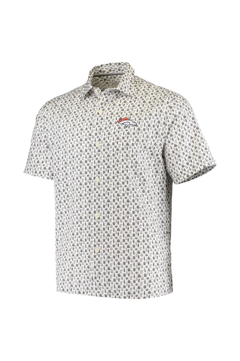 Men's Tommy Bahama White Denver Broncos Baja Mar Woven Button-Up Shirt, Alternate, color, White