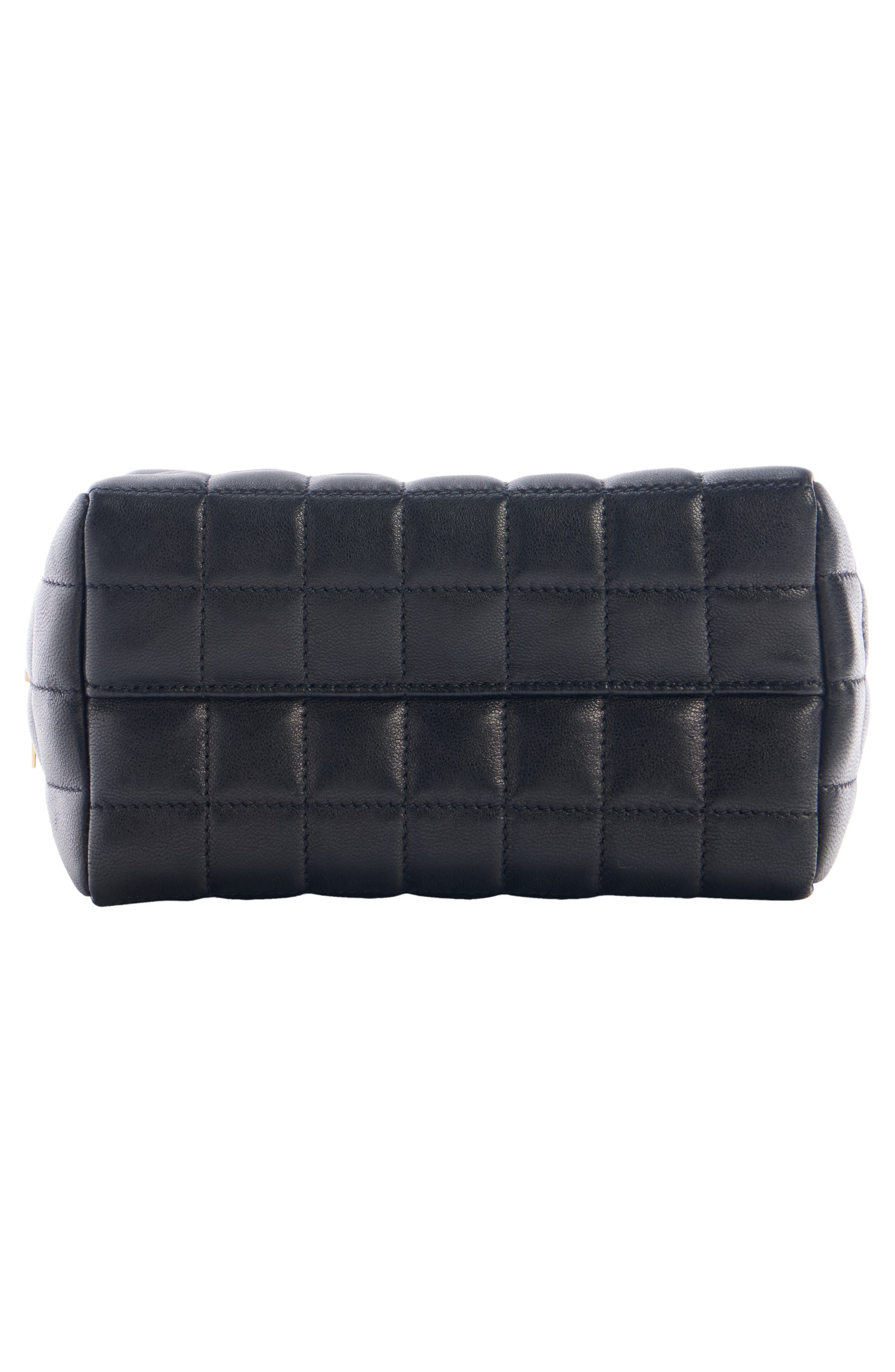 Saint Laurent Small Cassandre Quilted Leather Cosmetic Pouch, Alternate, color, 