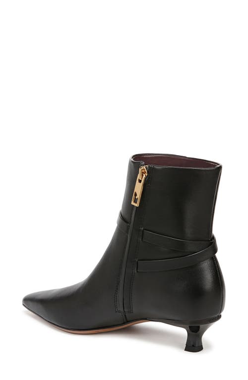 Franco Sarto Lmarnie Womens Zipper Leather Ankle Boots In Black