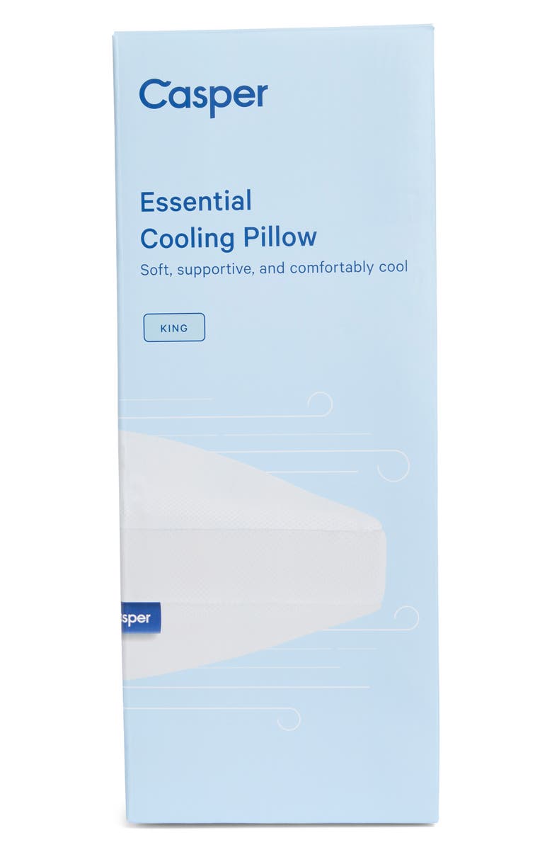 Casper The Essential Cooling Pillow, Alternate, color, White