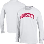 Champion Men's Champion  White Ohio State Buckeyes Basic Arch Long Sleeve T-Shirt