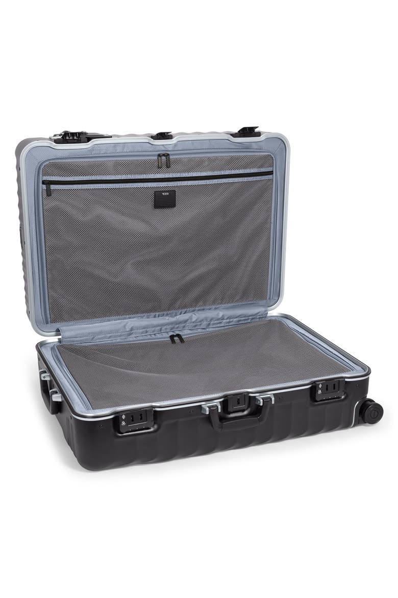 19 Degree Frame Large Checked Luggage, Alternate, color, BLACK TEXTURE