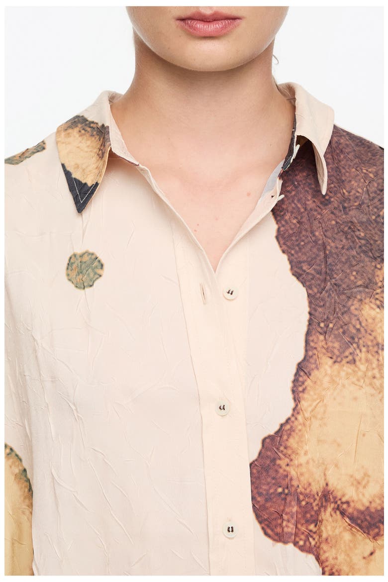 Abstract Crinkled Shirt, Alternate, color, ABSTRACT LIGHT YELLOW