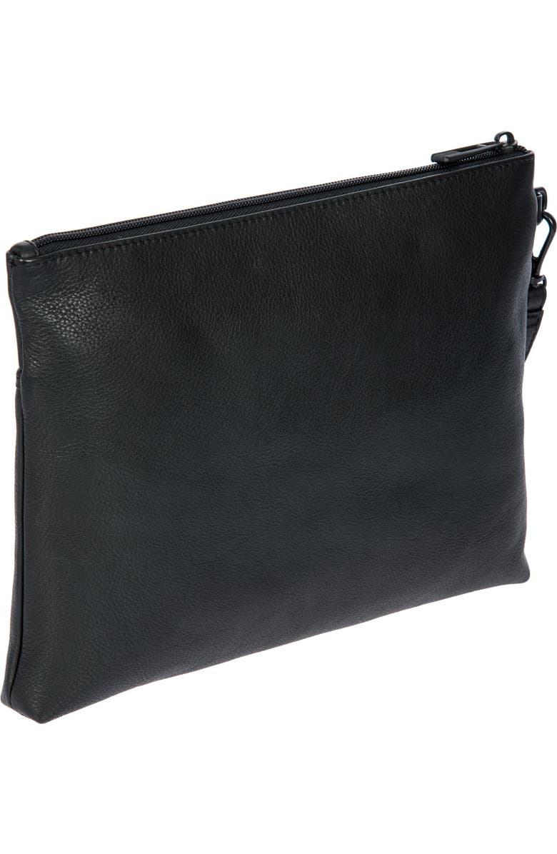 Porsche Design Roadster Leather EVO Clutch Bag, Alternate, color, Black