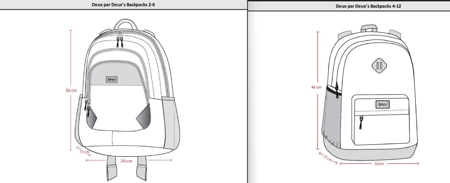 Deux par Deux Little Kids Backpack Retro Flower, Alternate, color, Lilac