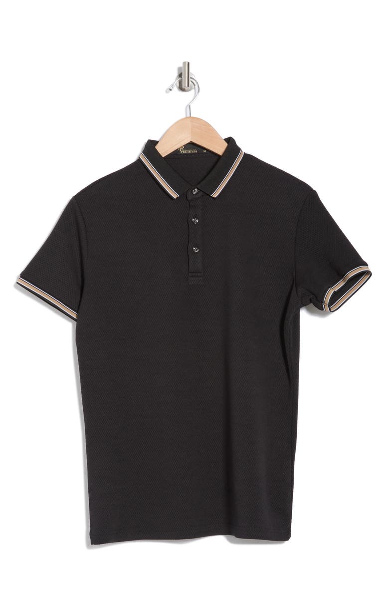 T.R. PREMIUM Slim Fit Stretch Cotton Knit Polo, Alternate, color,