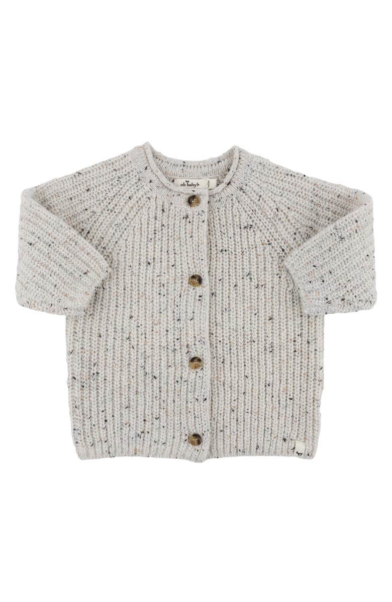 Oh baby! Brand Grandpa Cardigan- Toddler, Main, color, Snowy