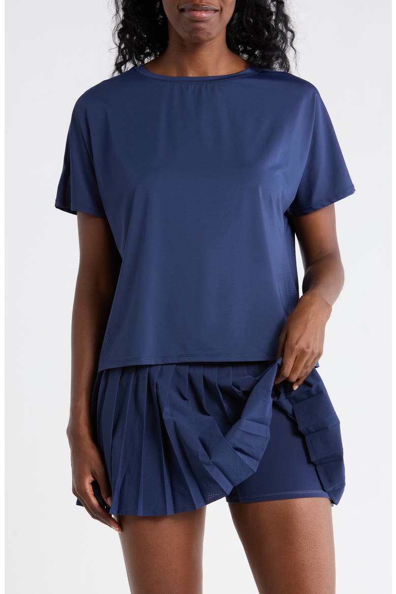 Lightstreme Crosscourt Pleated Active Skort, Alternate, color, NAVAL BLUE
