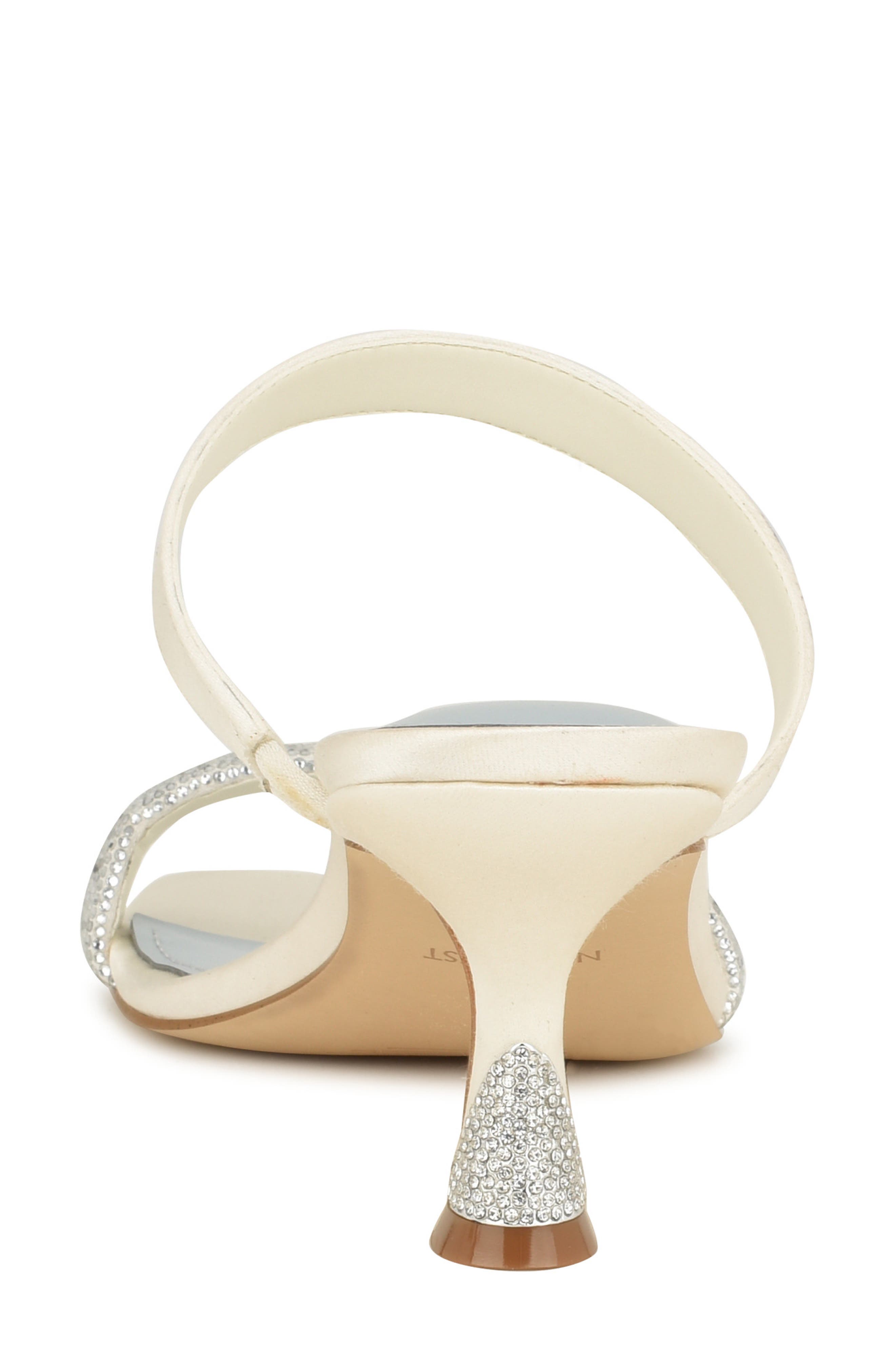 Nine West Shimme Slide Sandal, Alternate, color, Ivory