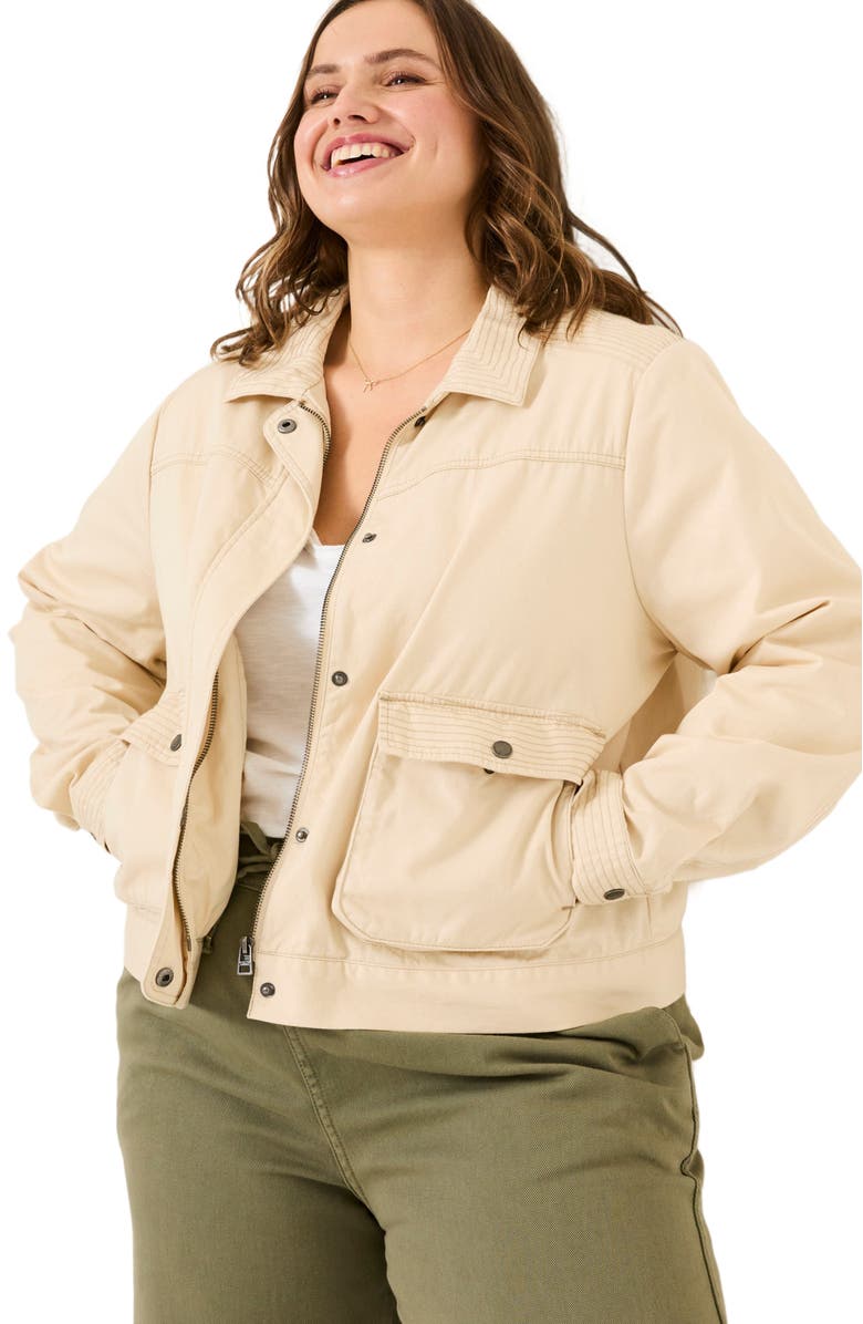 FatFace Plus Size Sienna Crop Jacket, Main, color, 